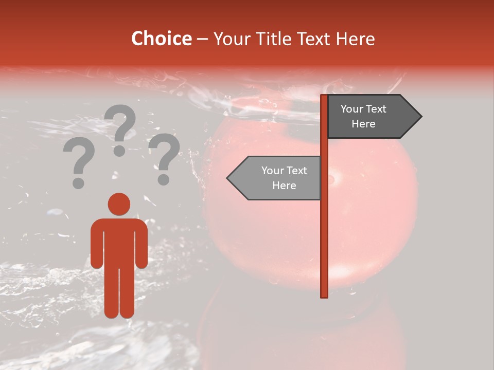 Drink Drop White PowerPoint Template