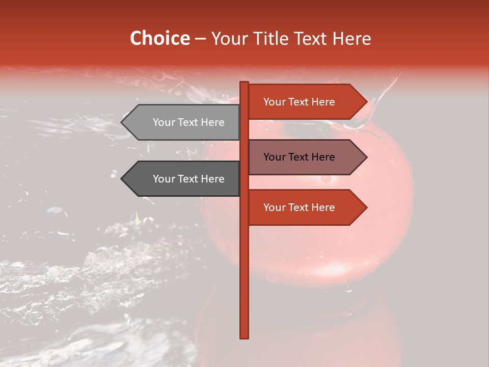 Drink Drop White PowerPoint Template