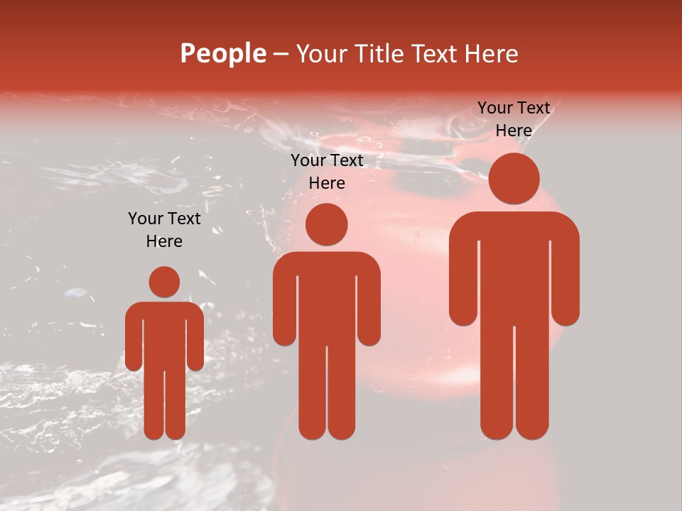 Drink Drop White PowerPoint Template