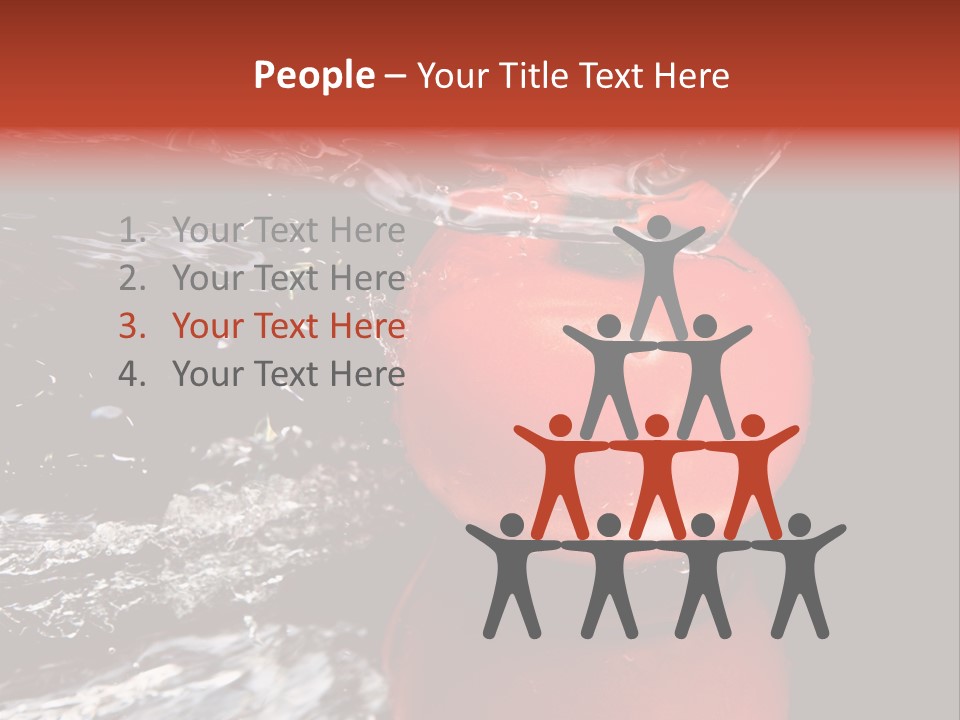 Drink Drop White PowerPoint Template