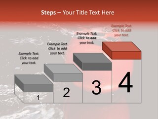 Drink Drop White PowerPoint Template