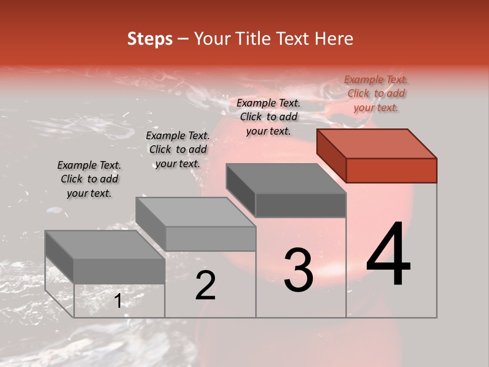 Drink Drop White PowerPoint Template