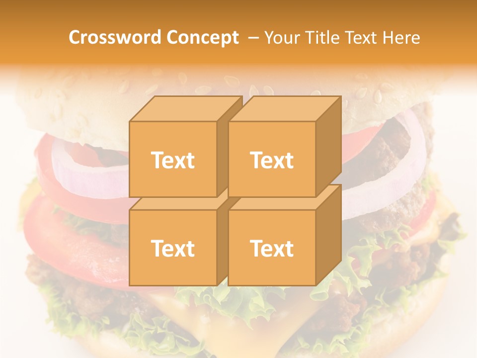 Bun Bbq White PowerPoint Template