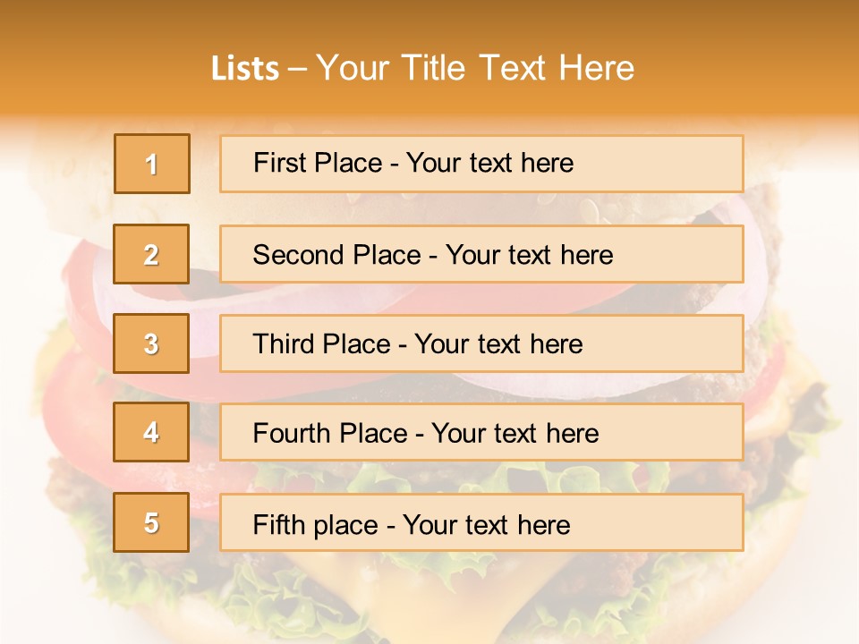 Bun Bbq White PowerPoint Template