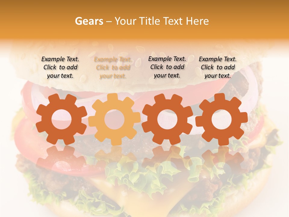 Bun Bbq White PowerPoint Template