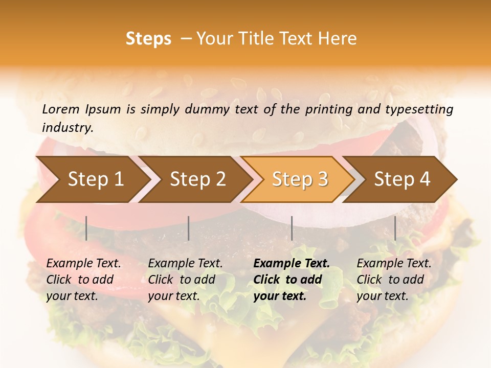 Bun Bbq White PowerPoint Template