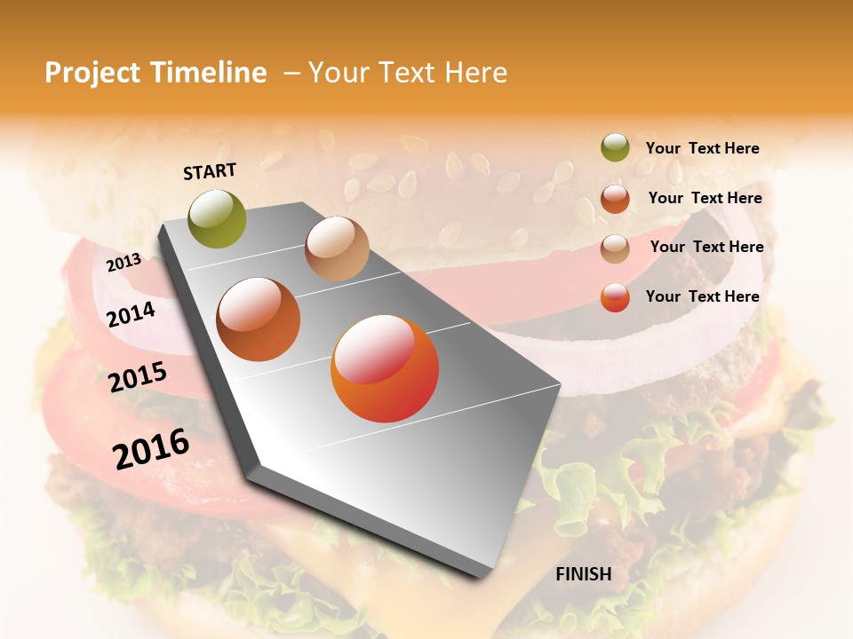 Bun Bbq White PowerPoint Template