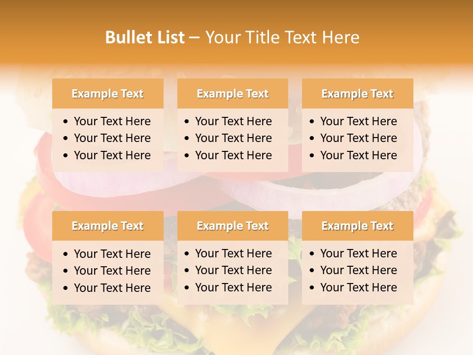 Bun Bbq White PowerPoint Template