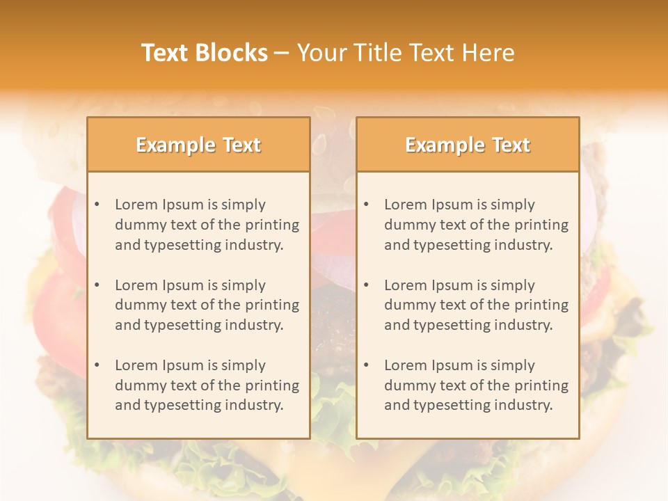 Bun Bbq White PowerPoint Template