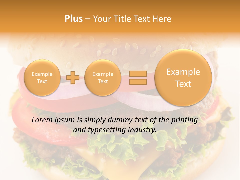 Bun Bbq White PowerPoint Template
