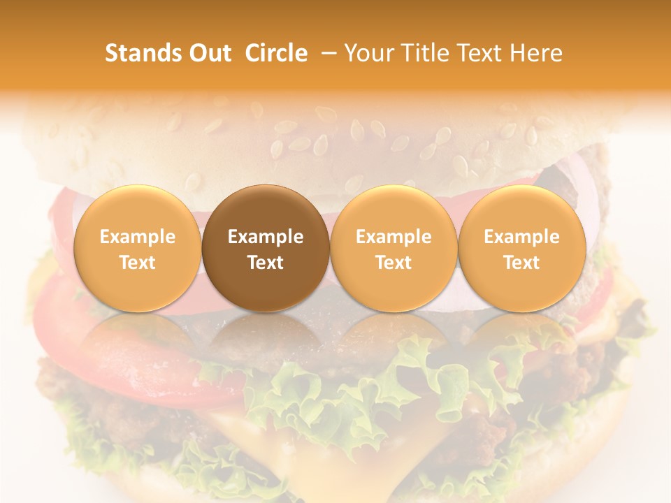 Bun Bbq White PowerPoint Template