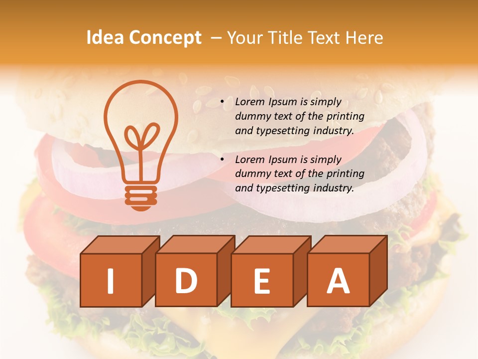 Bun Bbq White PowerPoint Template