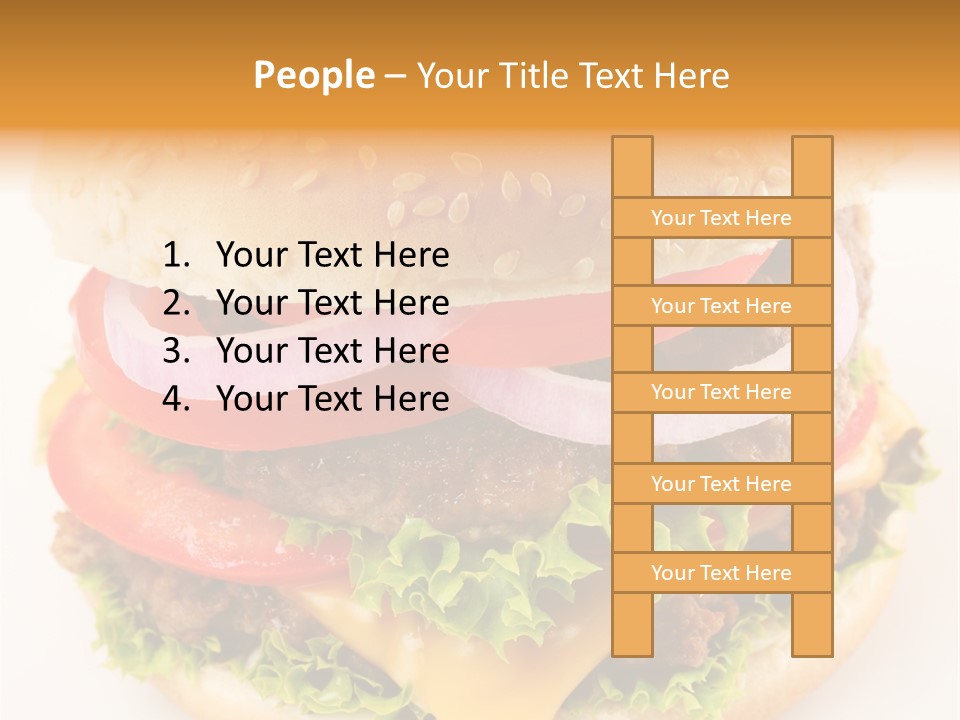 Bun Bbq White PowerPoint Template