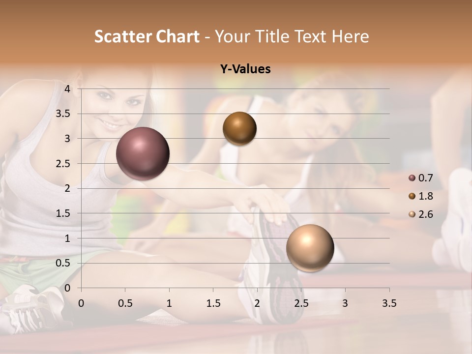 A Group Of Women Sitting On The Floor In A Gym PowerPoint Template