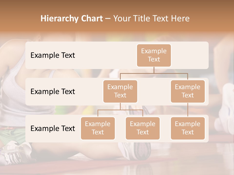A Group Of Women Sitting On The Floor In A Gym PowerPoint Template