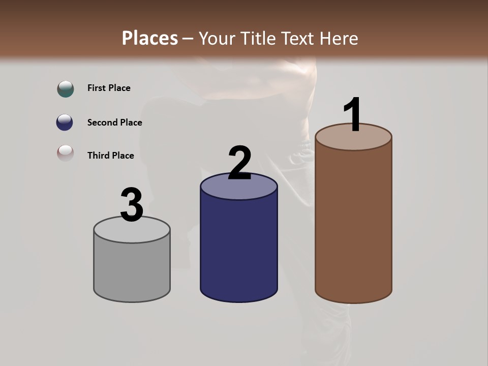Vertical Active Boy PowerPoint Template
