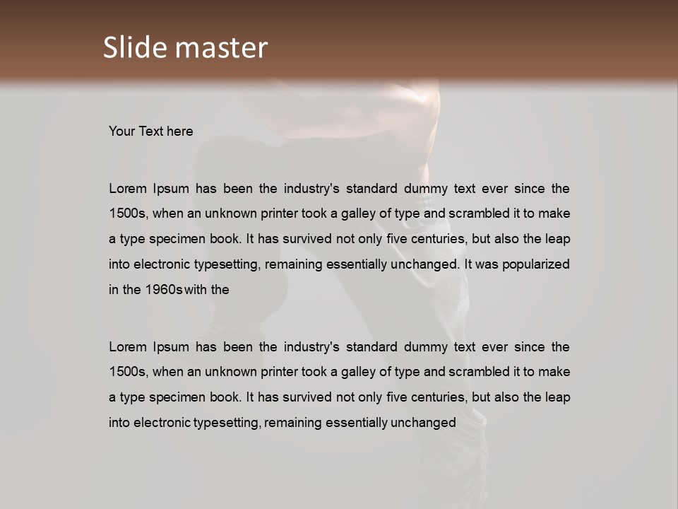 Vertical Active Boy PowerPoint Template