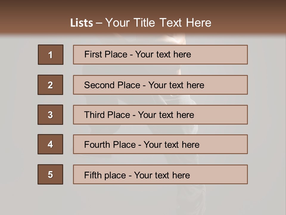 Vertical Active Boy PowerPoint Template