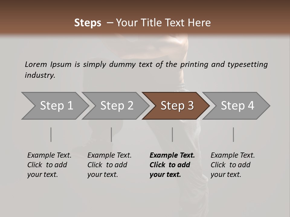 Vertical Active Boy PowerPoint Template