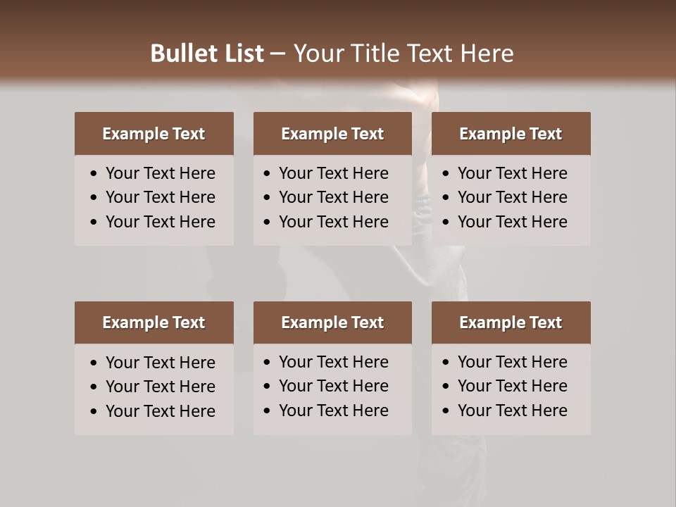 Vertical Active Boy PowerPoint Template