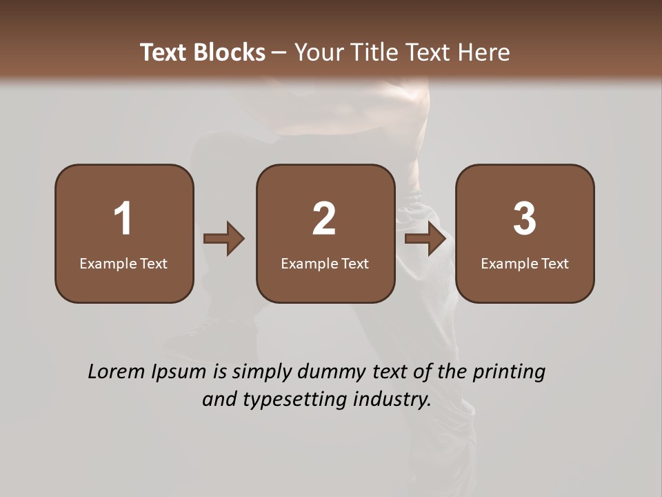Vertical Active Boy PowerPoint Template