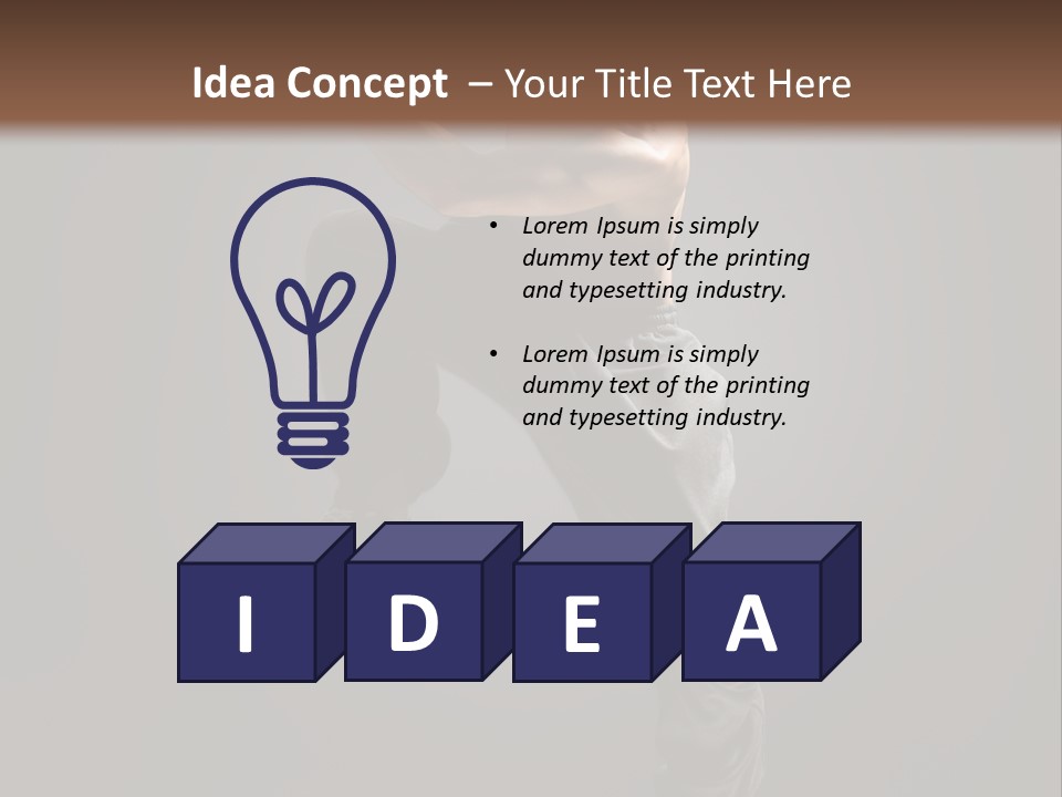 Vertical Active Boy PowerPoint Template