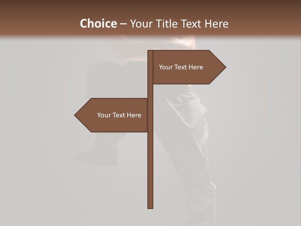 Vertical Active Boy PowerPoint Template