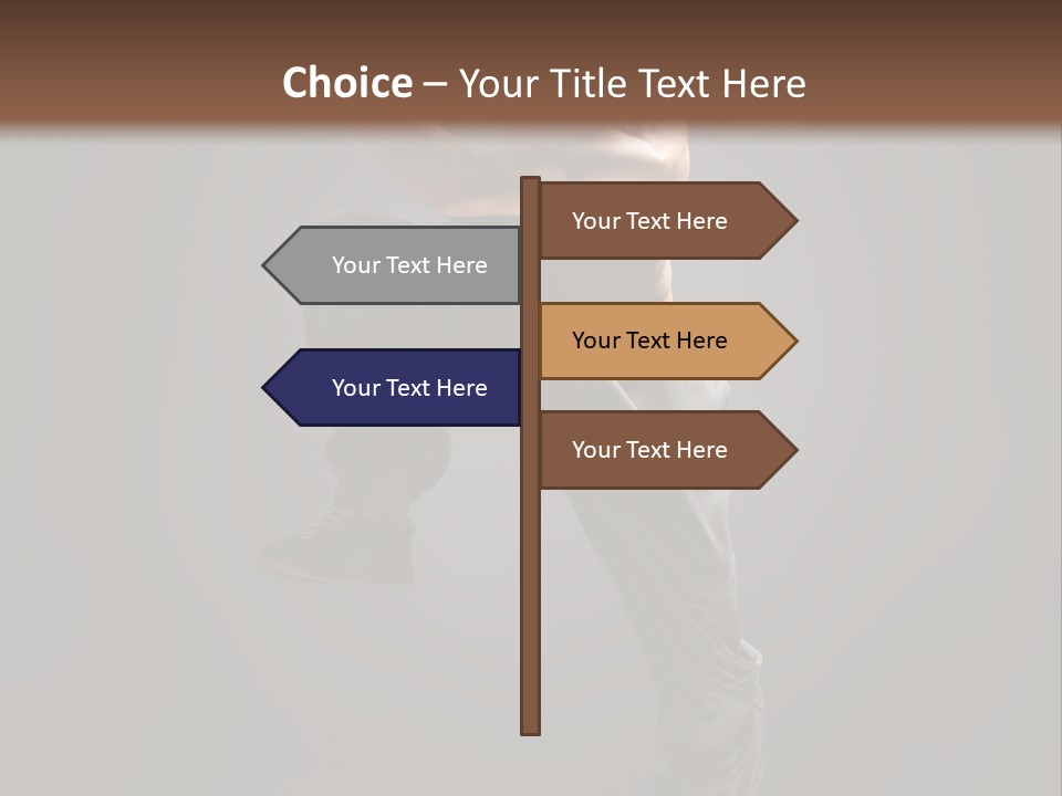 Vertical Active Boy PowerPoint Template