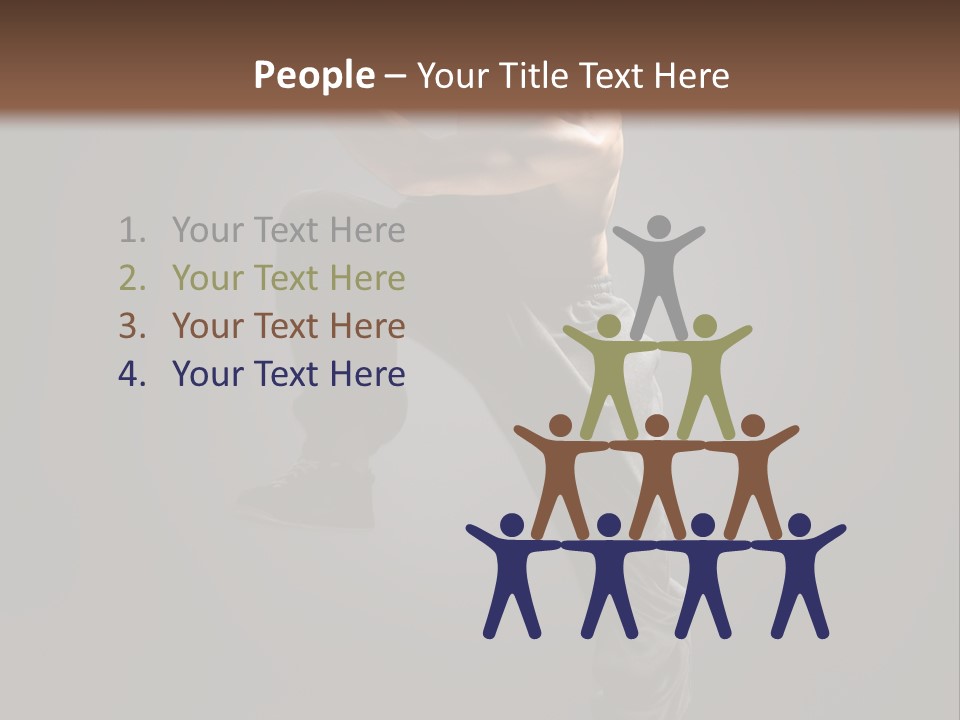 Vertical Active Boy PowerPoint Template