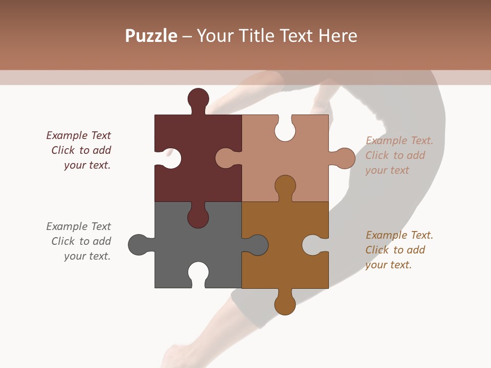 Stretching Lifestyle Performer PowerPoint Template