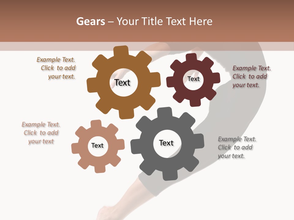 Stretching Lifestyle Performer PowerPoint Template