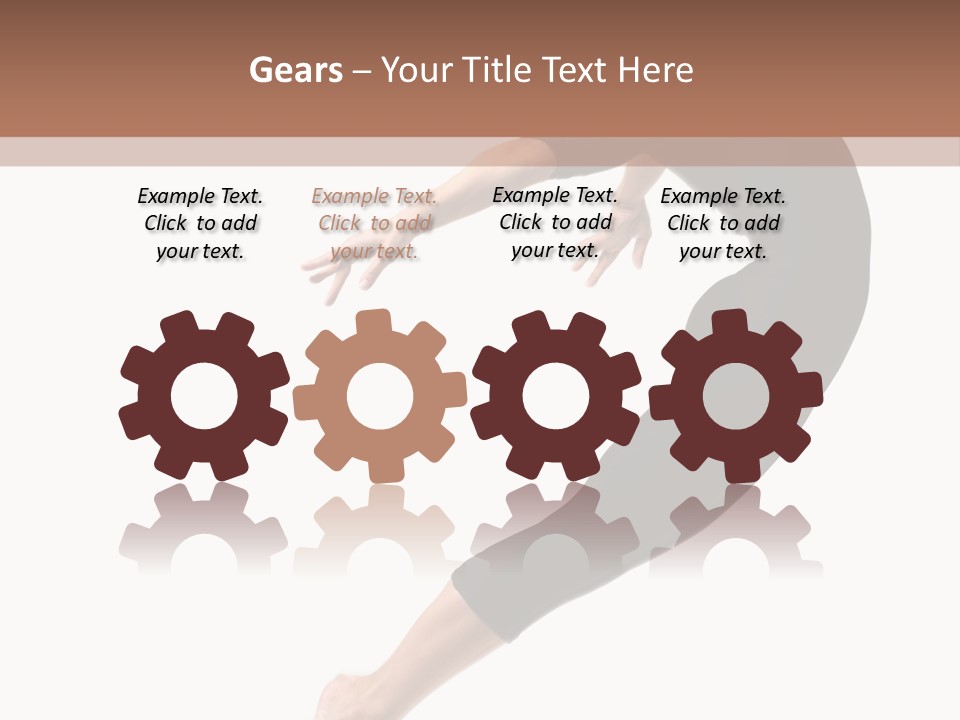 Stretching Lifestyle Performer PowerPoint Template