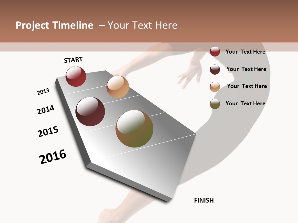 Stretching Lifestyle Performer PowerPoint Template