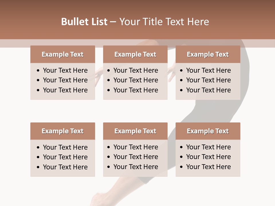 Stretching Lifestyle Performer PowerPoint Template