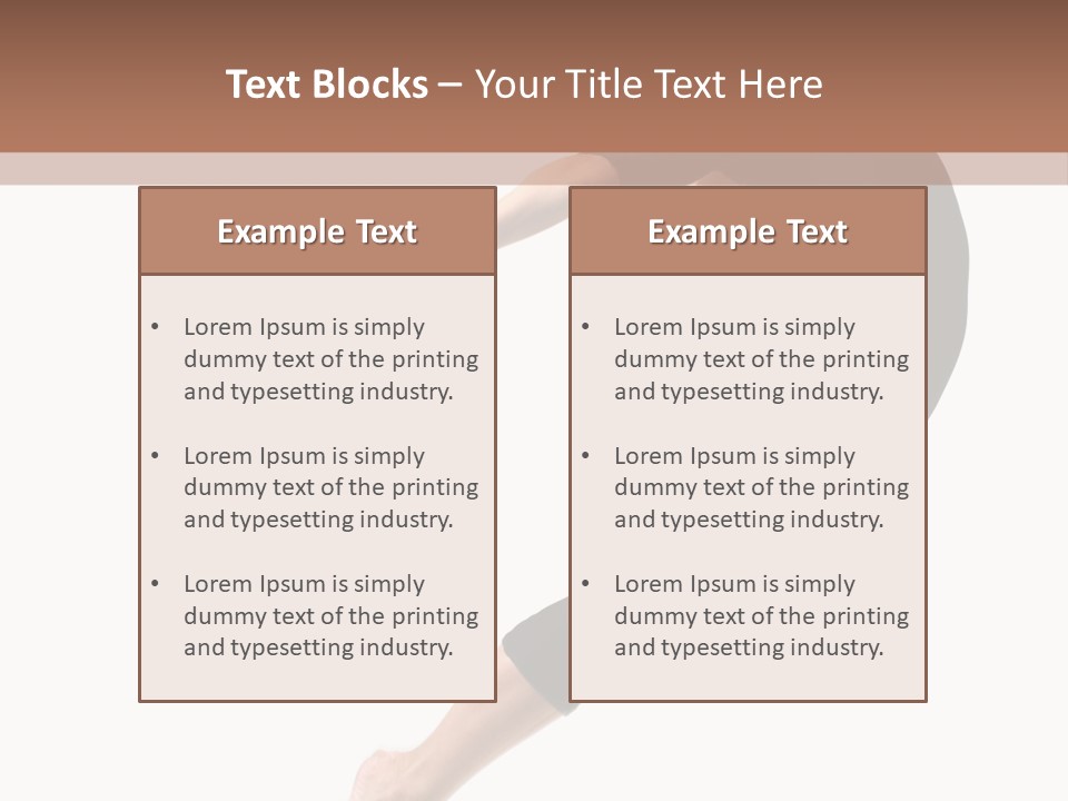 Stretching Lifestyle Performer PowerPoint Template