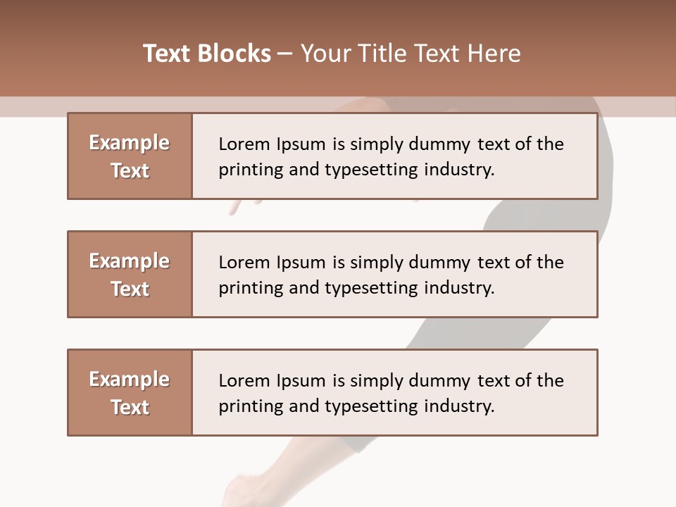 Stretching Lifestyle Performer PowerPoint Template