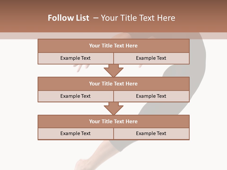Stretching Lifestyle Performer PowerPoint Template