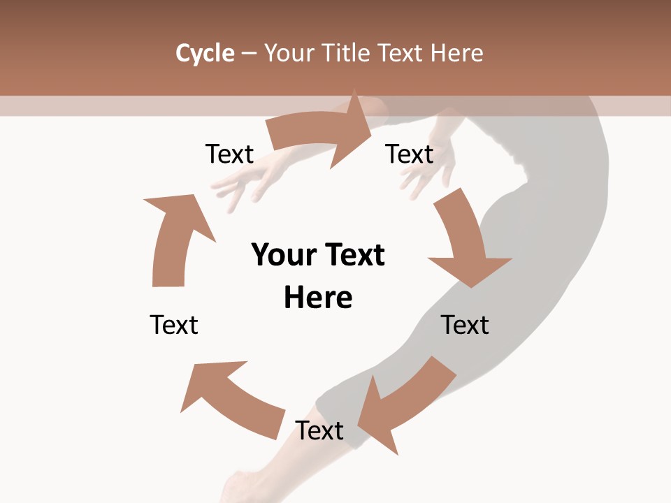 Stretching Lifestyle Performer PowerPoint Template