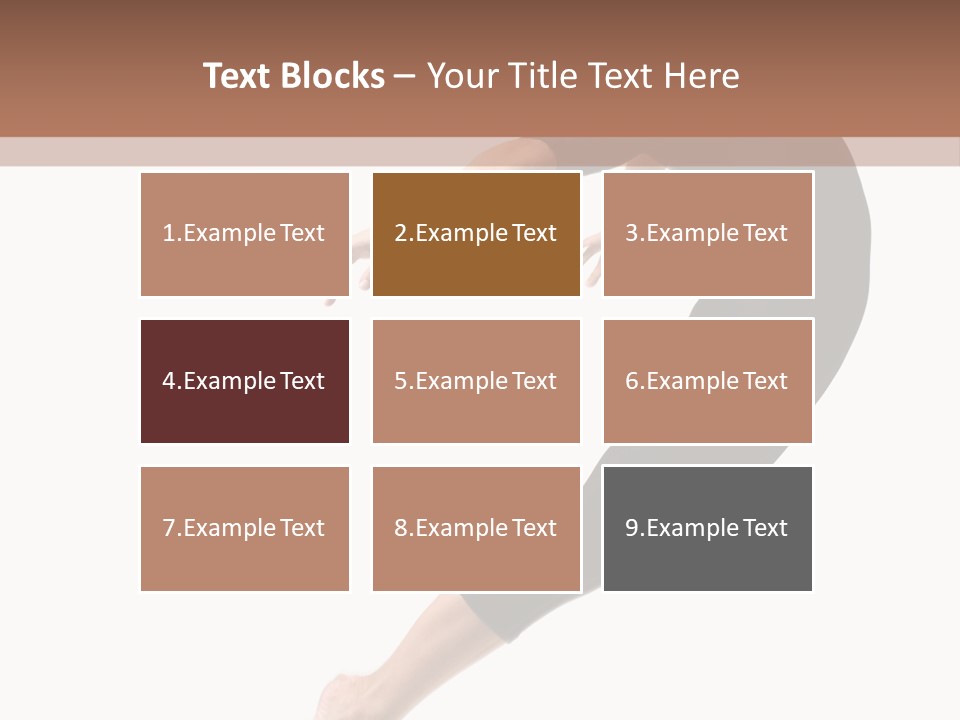 Stretching Lifestyle Performer PowerPoint Template