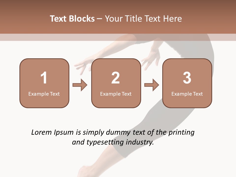 Stretching Lifestyle Performer PowerPoint Template