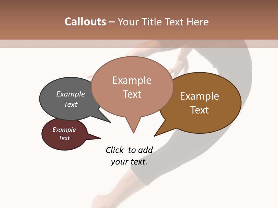 Stretching Lifestyle Performer PowerPoint Template