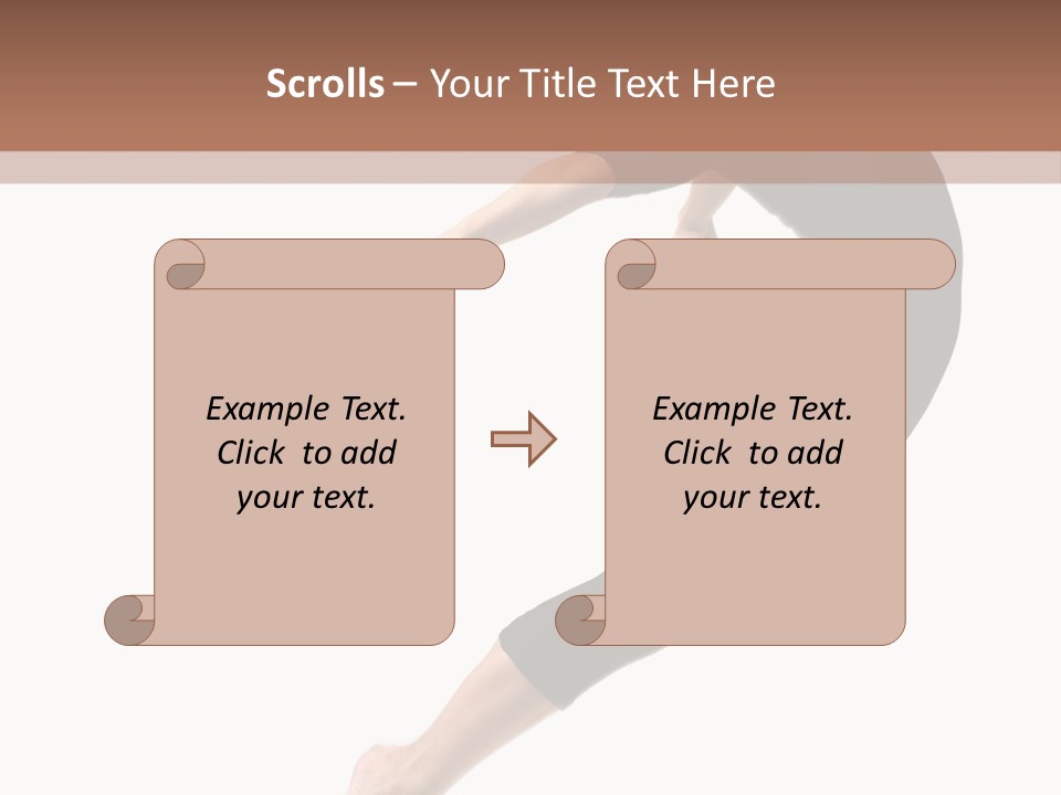 Stretching Lifestyle Performer PowerPoint Template