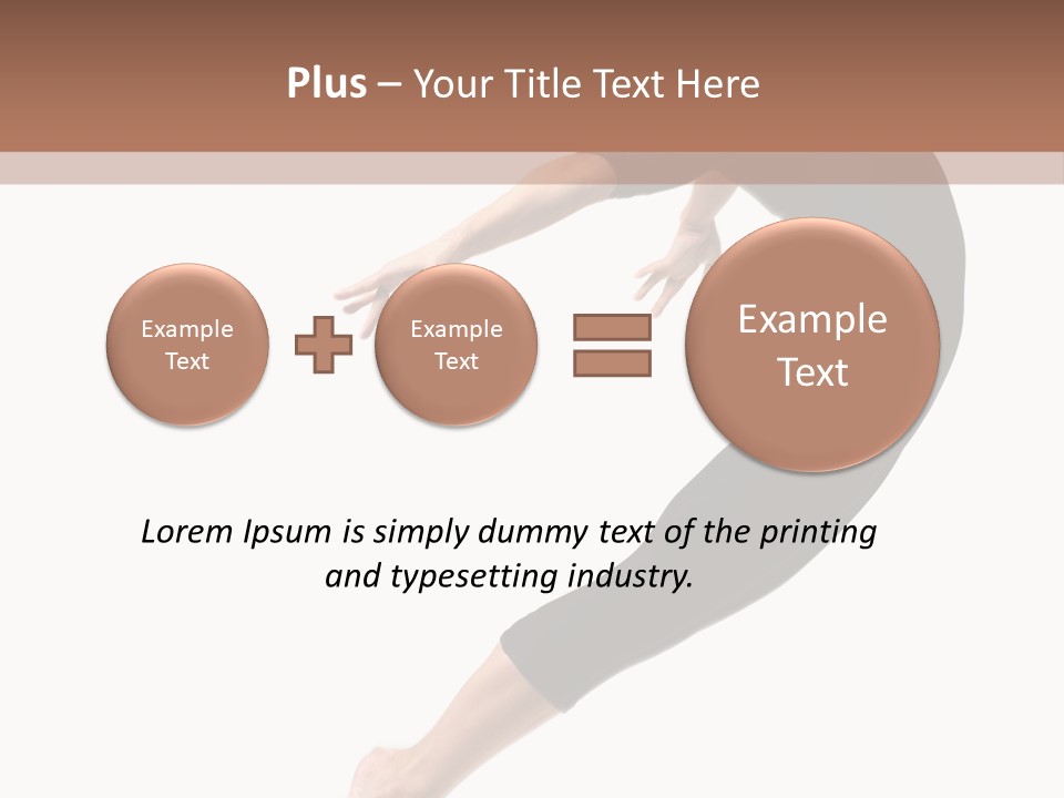 Stretching Lifestyle Performer PowerPoint Template