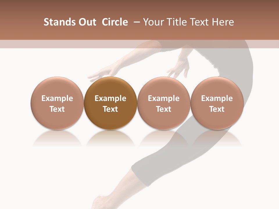 Stretching Lifestyle Performer PowerPoint Template