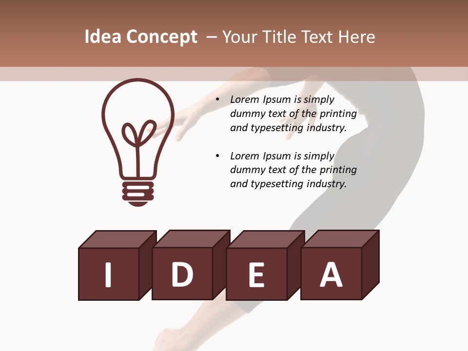 Stretching Lifestyle Performer PowerPoint Template