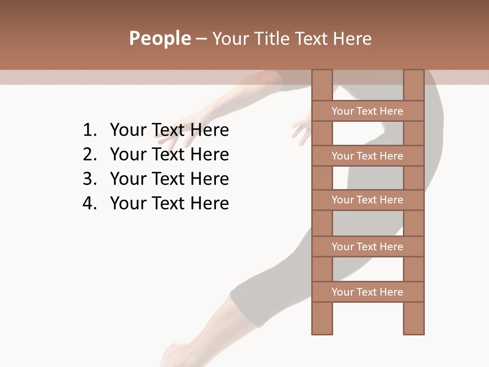 Stretching Lifestyle Performer PowerPoint Template