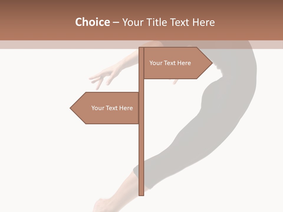 Stretching Lifestyle Performer PowerPoint Template