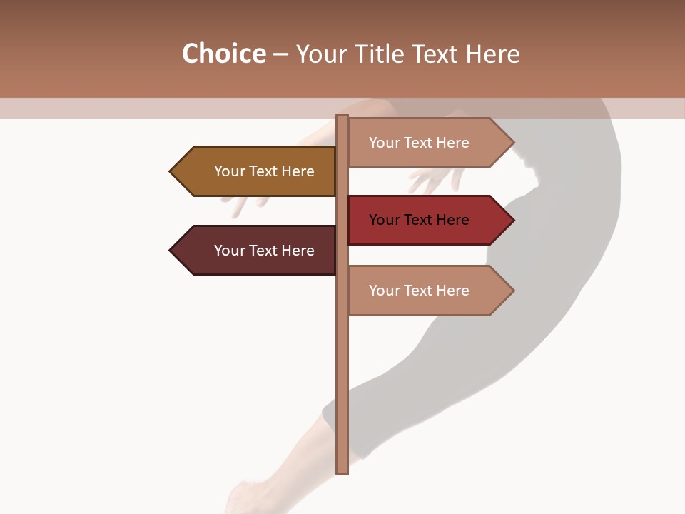 Stretching Lifestyle Performer PowerPoint Template