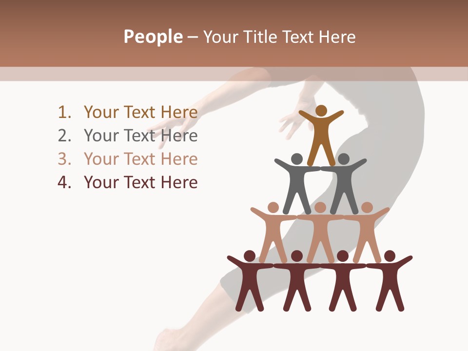 Stretching Lifestyle Performer PowerPoint Template