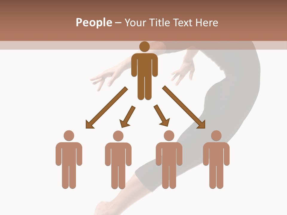 Stretching Lifestyle Performer PowerPoint Template